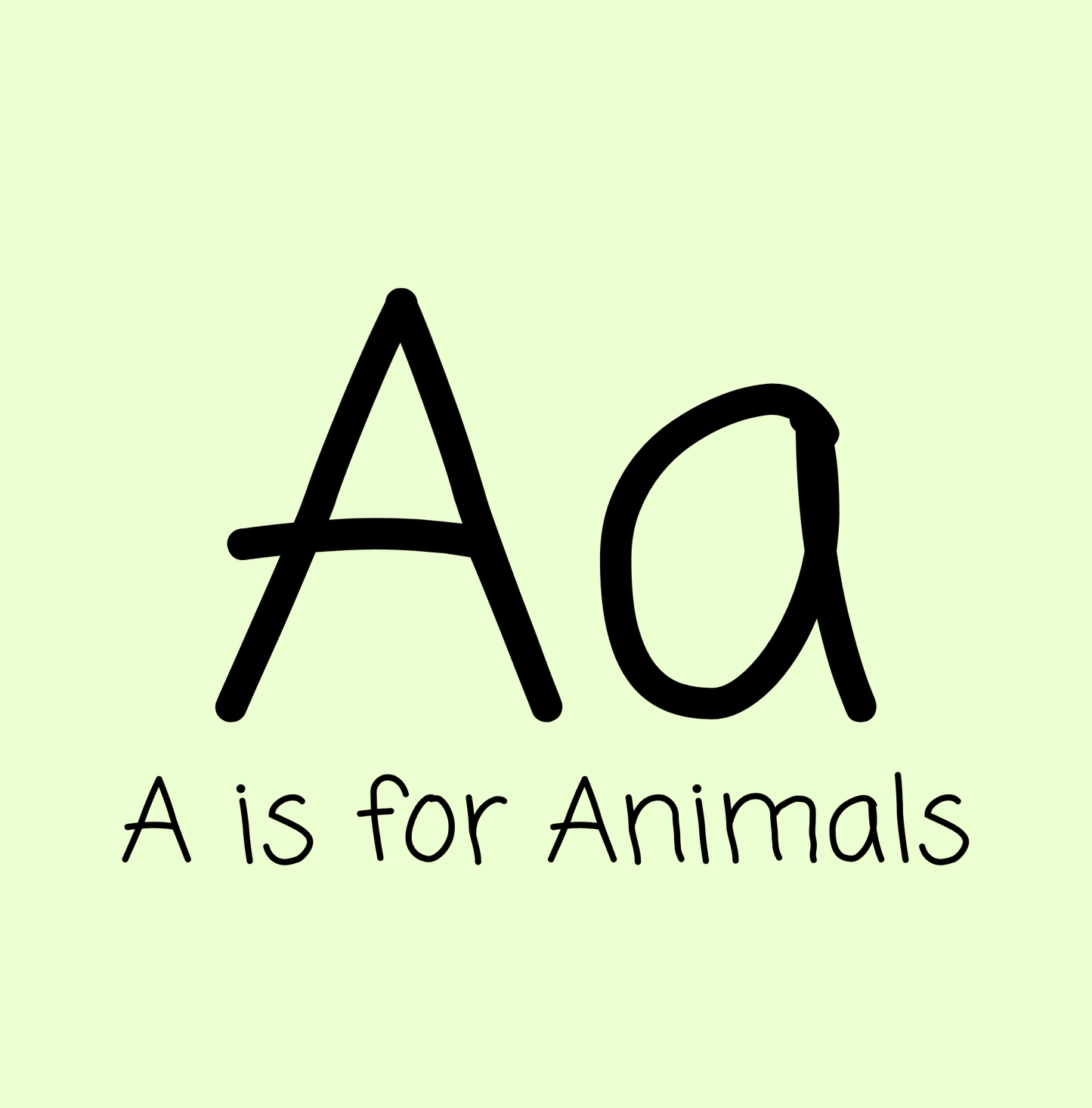 A Is For Animals: A Sneaker Alphabet Book