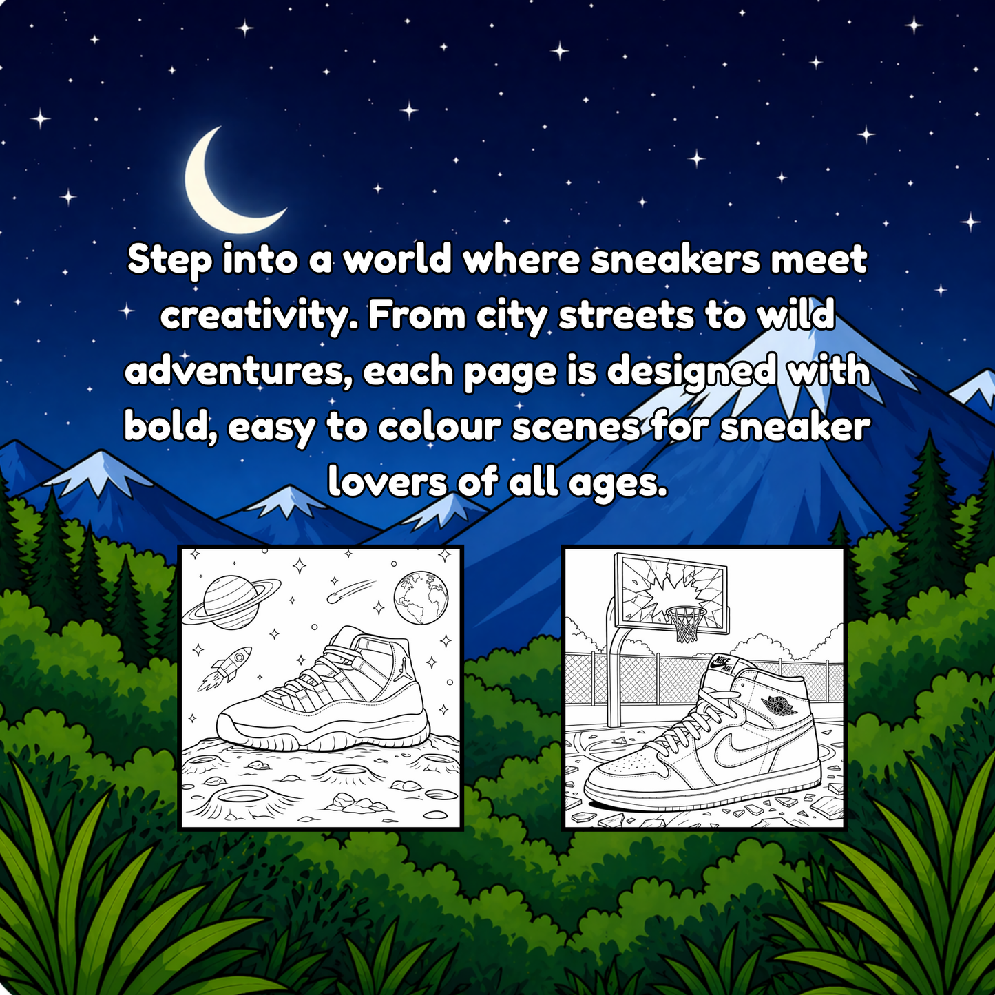 Sole Adventures: A Sneaker Colouring Book